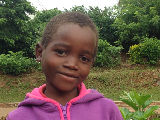 A shy smile from 9 year old Emmanuel 